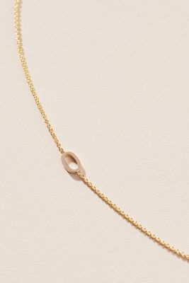 Maya Brenner 14k Gold Asymmetrical Numeral Necklace