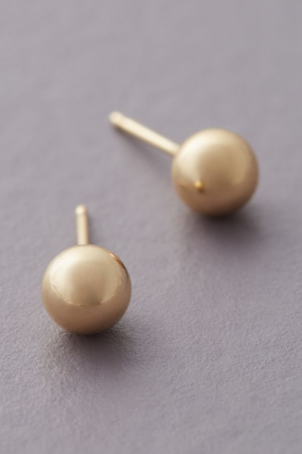 Slide View: 1: Maya Brenner 14k Gold Post Earrings