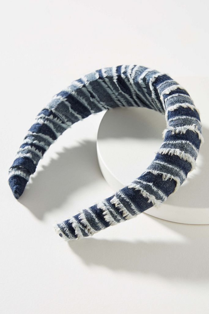 Lelet NY Denim Padded Headband Anthropologie
