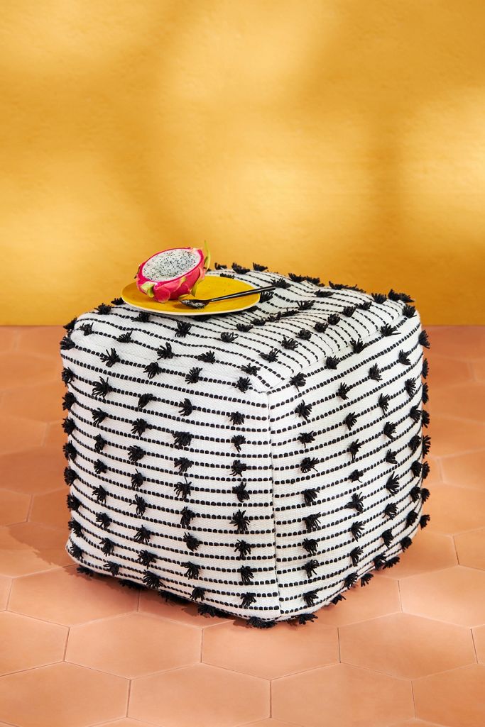 Polka Dot Indoor/Outdoor Pouf Anthropologie