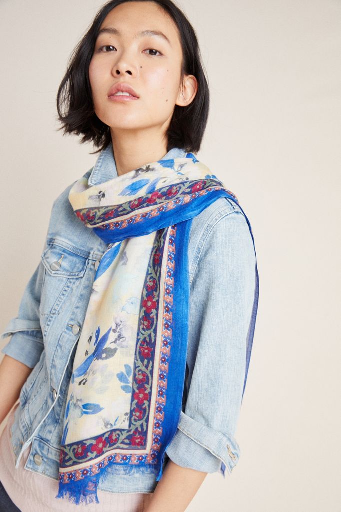 Cassia Floral Scarf | Anthropologie