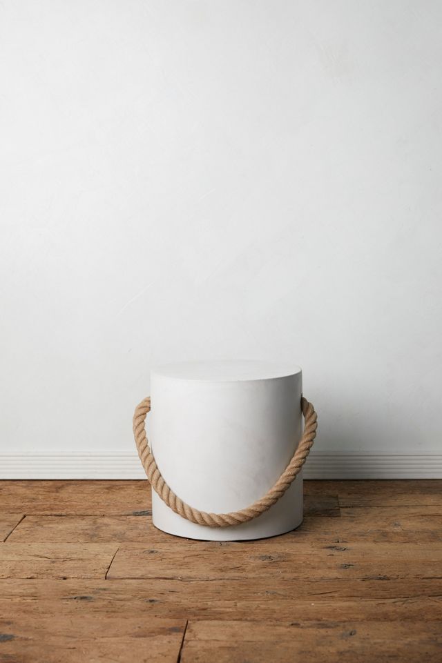 Rope Concrete Stool Anthropologie