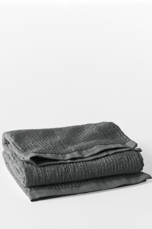 Slide View: 1: Coyuchi Temescal Organic Ribbed Hand Towel