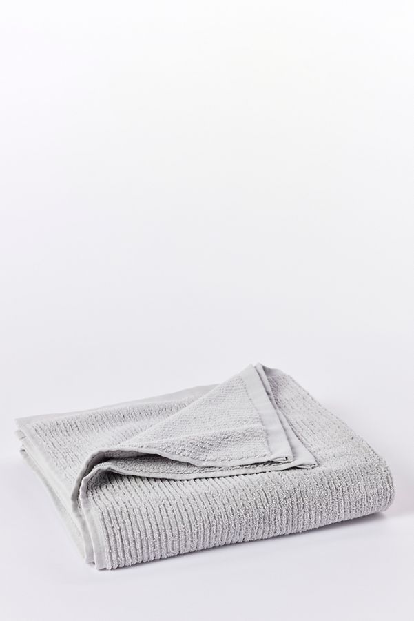 Slide View: 2: Coyuchi Temescal Organic Ribbed Bath Sheet