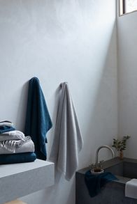 Slide View: 3: Coyuchi Temescal Organic Ribbed Bath Sheet