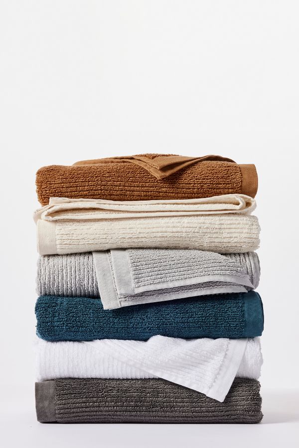 Slide View: 1: Coyuchi Temescal Organic Ribbed Wash Cloth