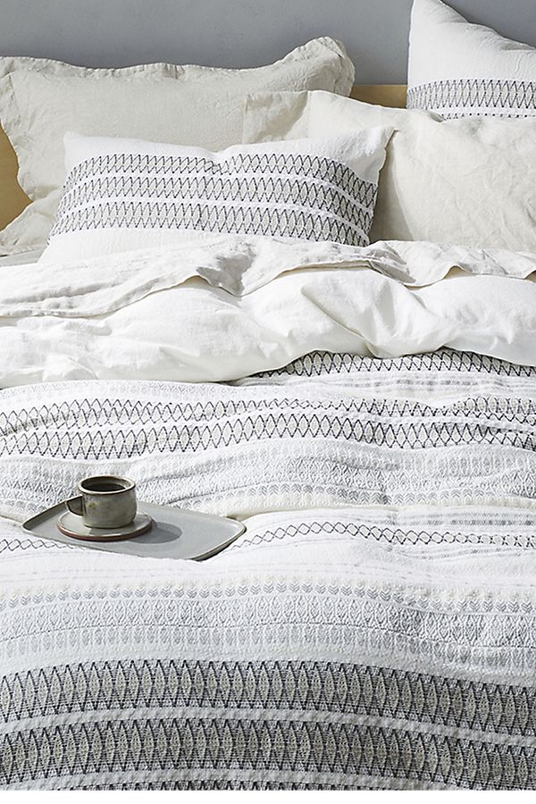 Slide View: 1: Coyuchi Lost Coast Organic Duvet Cover