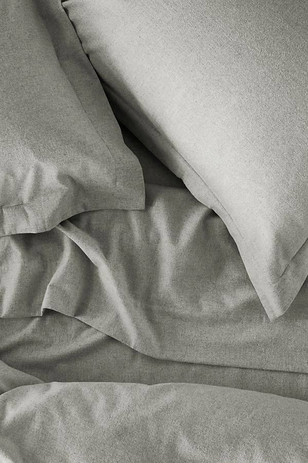 Slide View: 2: Coyuchi Cloud Brushed Organic Flannel Duvet Cover