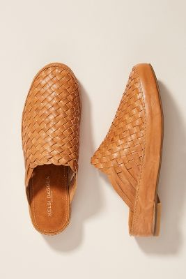 Kelsi Dagger Brooklyn Maple Woven Mules | Anthropologie