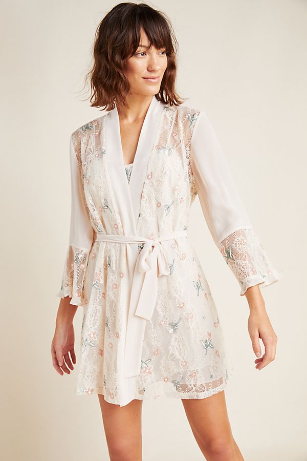 Slide View: 1: Keepsake Lace Robe