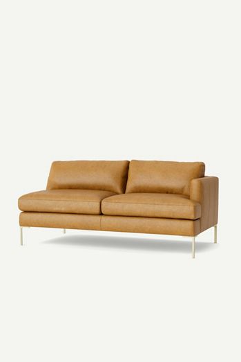 Bowen Modular Leather One-Arm Sofa