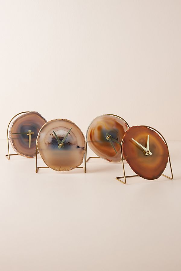 Slide View: 1: Agate Desk Clock
