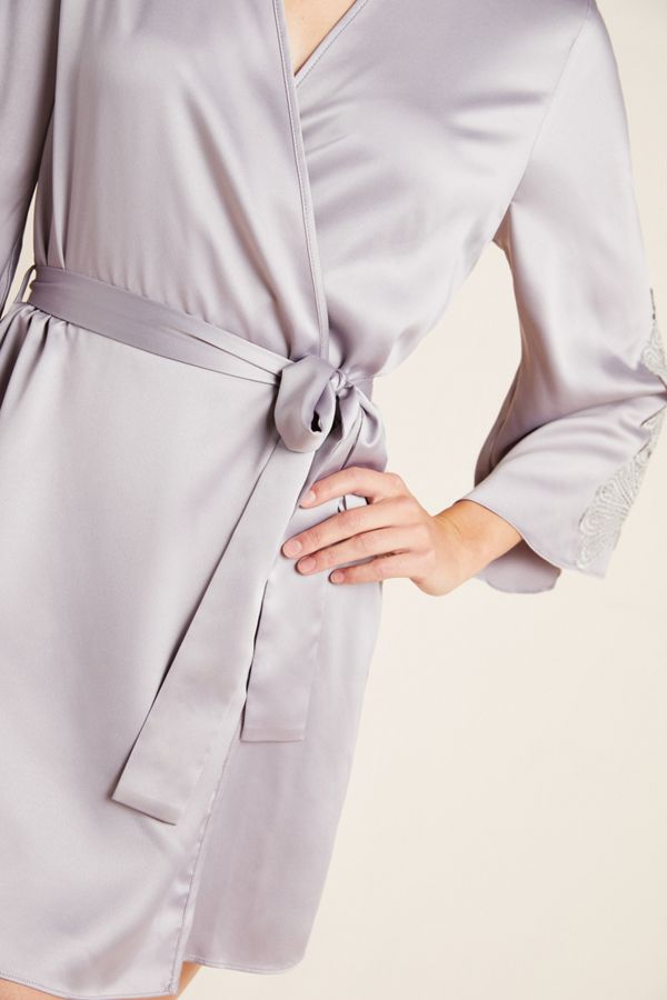 Daphne Satin Robe | Anthropologie