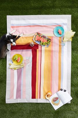 Rainbow Picnic Blanket | Anthropologie