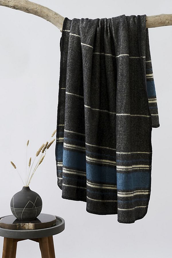 Slide View: 2: Coyuchi Diablo Striped Wool Throw