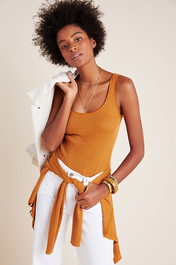 Slide View: 1: Joelle Ribbed Tank