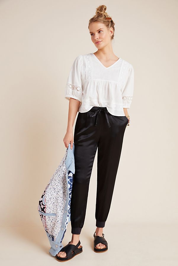 Slide View: 1: Charley Satin Joggers