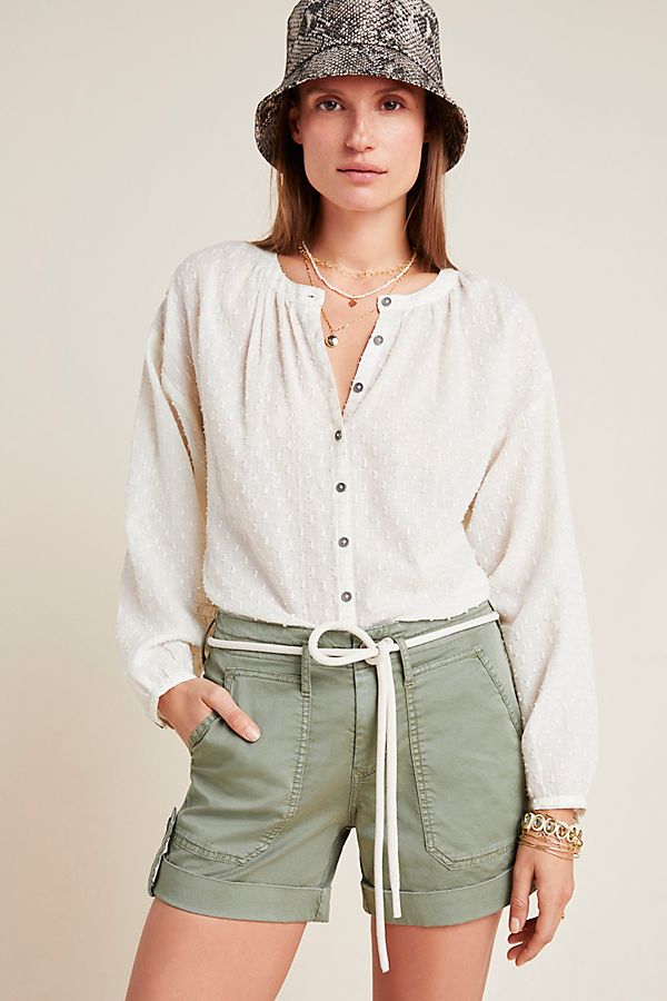 Slide View: 1: Sadie High-Rise Cargo Shorts
