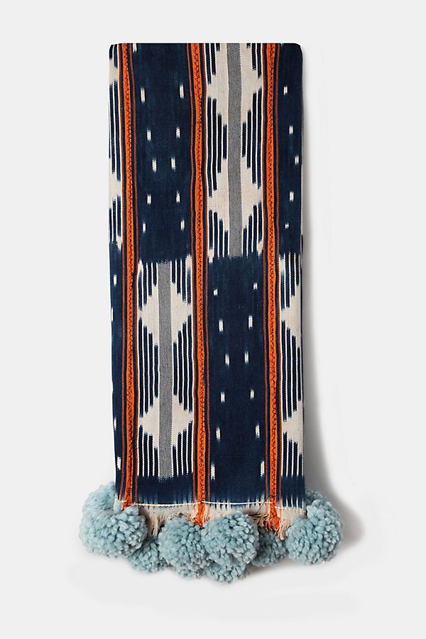 Slide View: 1: Charlie Sprout Baoule Pom Pom Throw