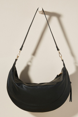 black slouchy crossbody bag