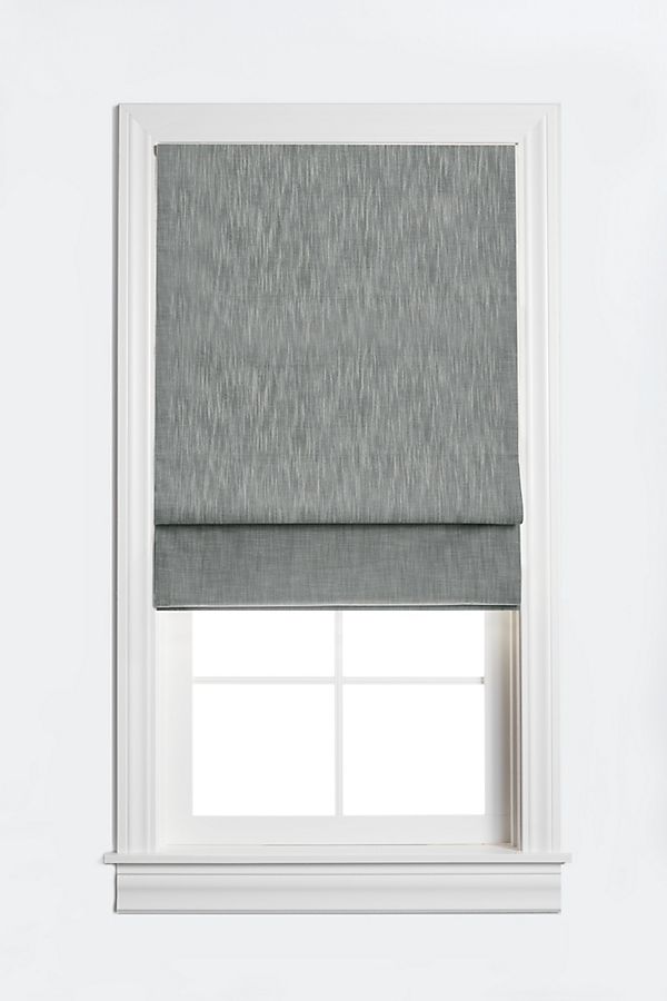 Slide View: 1: Barn & Willow Blackout Flat Roman Shade