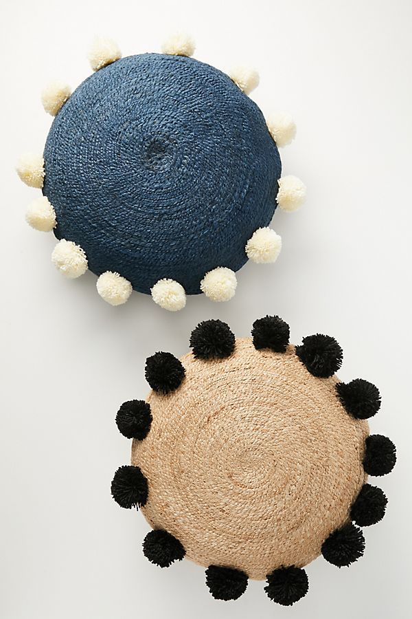 Slide View: 2: Rhona Jute Floor Pillow