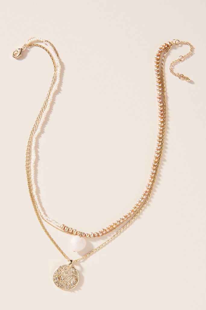 Victoria Pearl Layered Necklace | Anthropologie