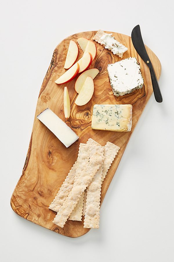 Slide View: 1: Olive Wood Cheese Board