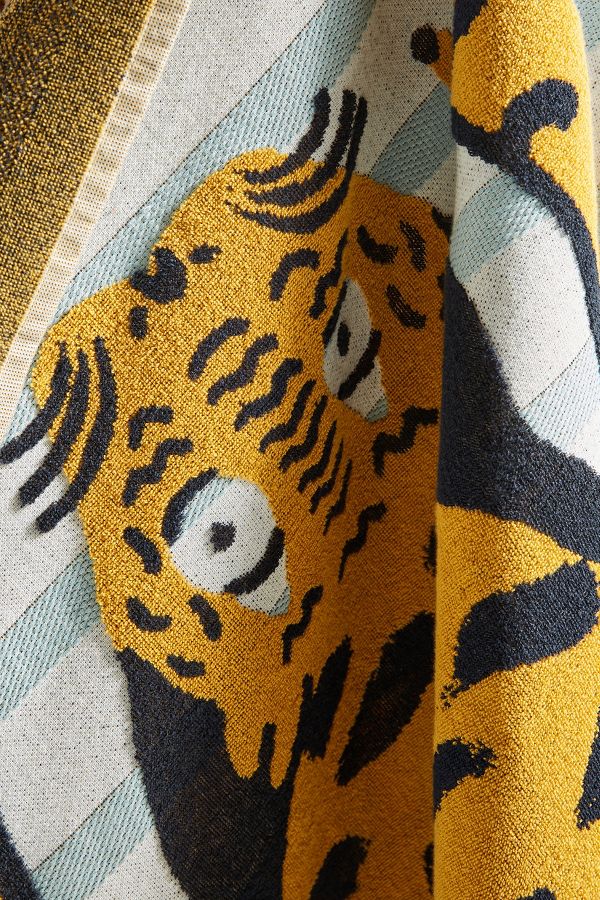 Slide View: 2: Tiger Cotton Beach Towel