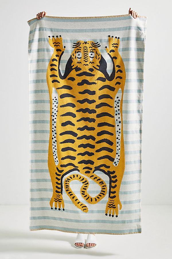 Slide View: 1: Tiger Beach Towel