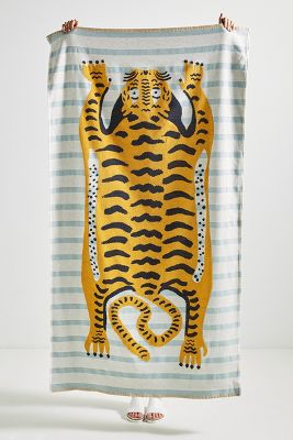 Tiger Cotton Beach Towel