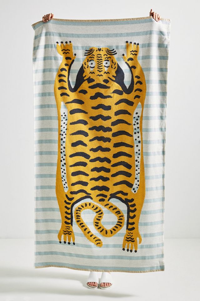 Tiger Beach Towel Anthropologie