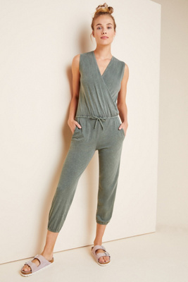 sundry sleeveless knit jumpsuit