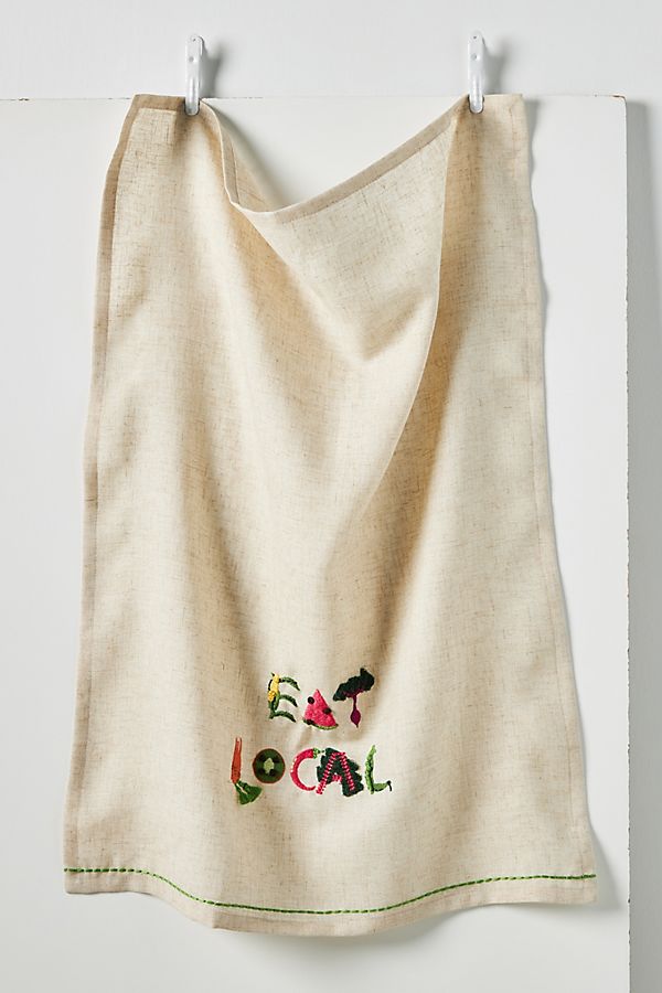Slide View: 1: Eat Local Dish Towel