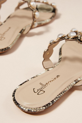 pearl slide sandals