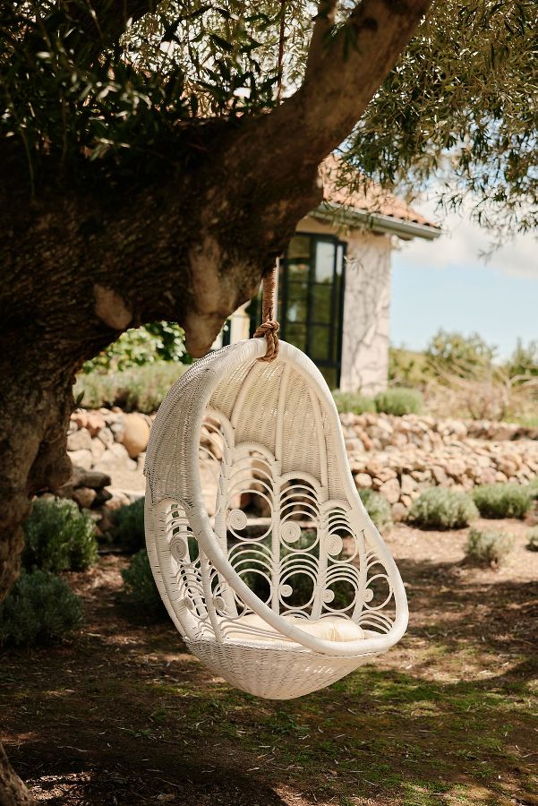 Slide View: 1: Peacock Indoor/Outdoor Hanging Chair