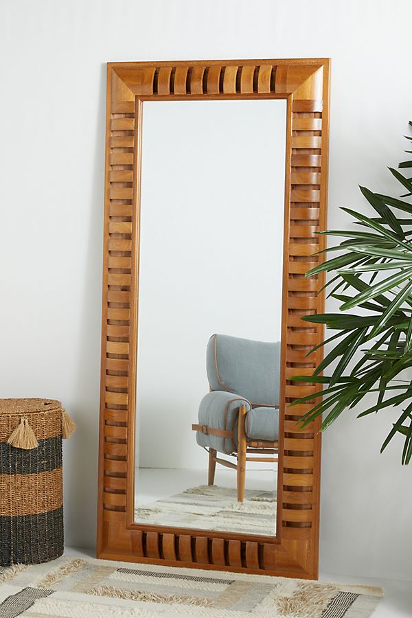 Slide View: 1: Jacobi Beveled Floor Mirror