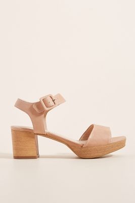 beige platform heels