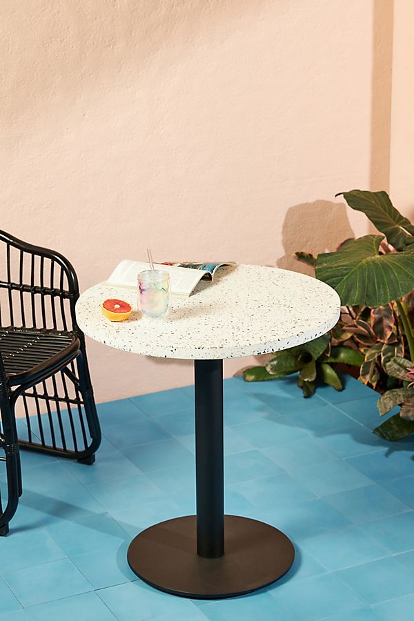 Slide View: 1: Terrazzo Indoor/Outdoor Bistro Table