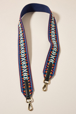 embroidered bag strap