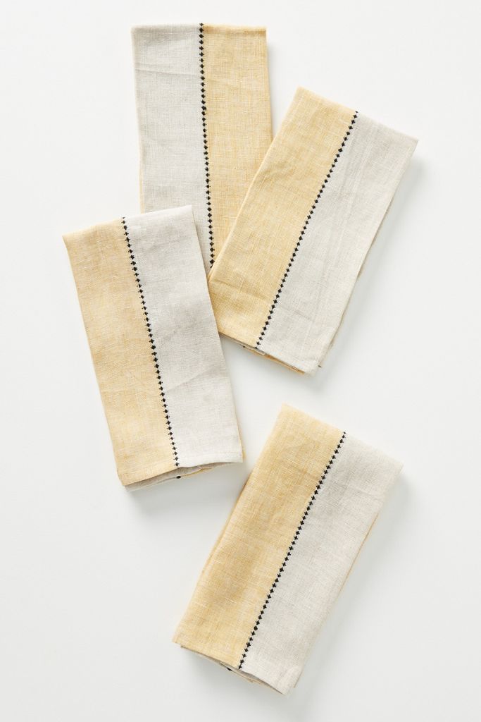 Margot Linen Napkins, Set of 4 Anthropologie
