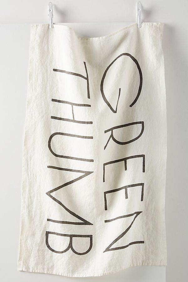 Slide View: 1: Green Thumb Linen Dish Towel