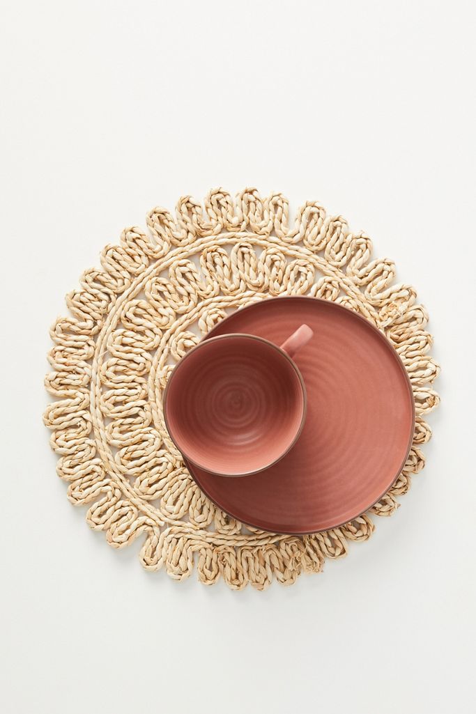 Woven Straw Placemat Anthropologie