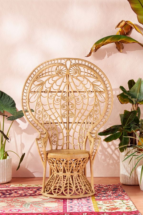 Slide View: 1: Plumage Indoor/Outdoor Rattan Chair