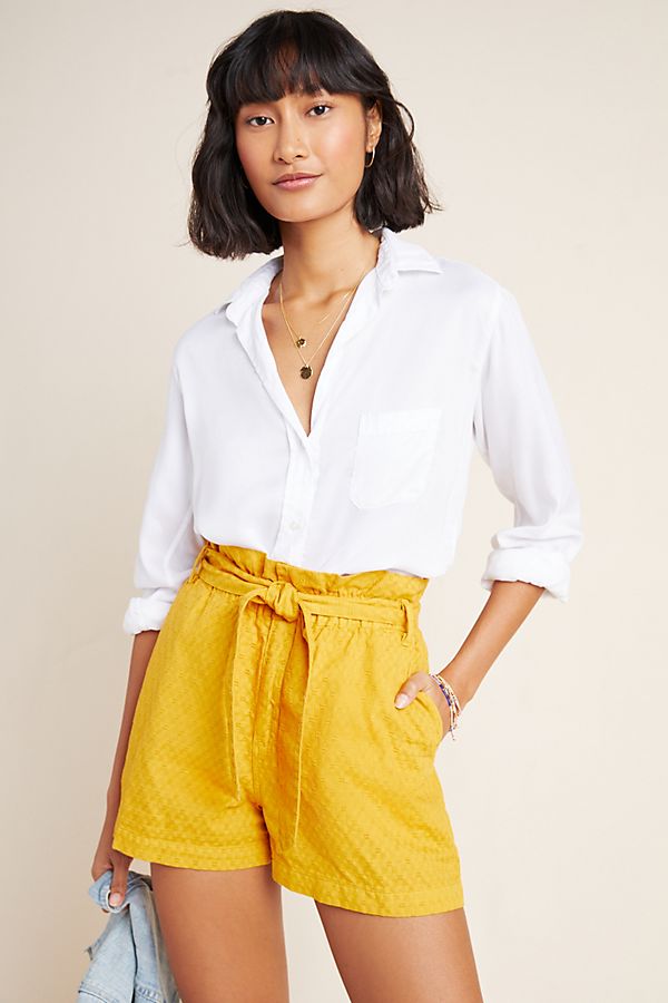 Slide View: 1: Rhys Textured Paperbag Shorts