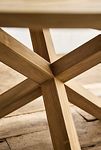 Thumbnail View 3: Cross Leg Teak Round Dining Table