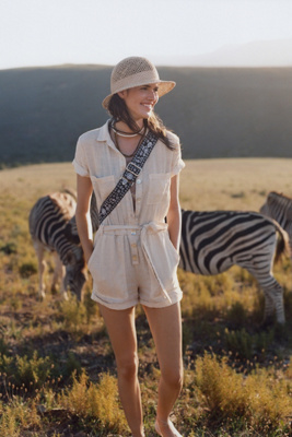 cloth and stone linen jumpsuit
