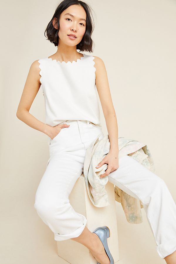Slide View: 1: Keira Scalloped Tank