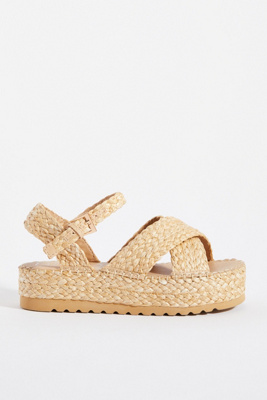 Beach by Matisse Raffia Platform Sandals | Anthropologie