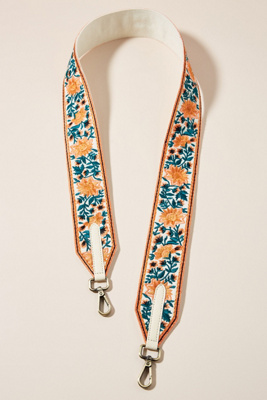 embroidered bag strap